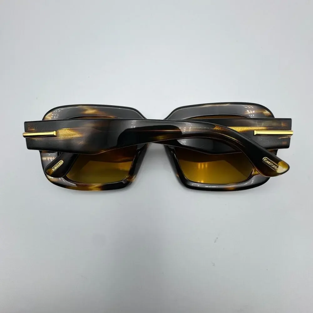 Tom Ford Sunglasses Icon TF1330 55F Havana Brown Frame Brown Gradient Lens 53mm
